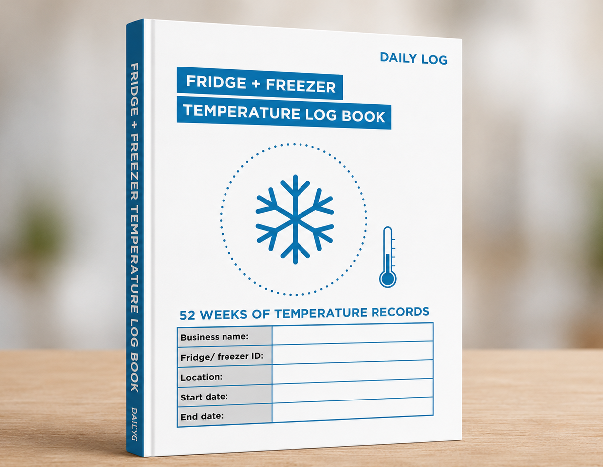 Fridge Temperature Log Book